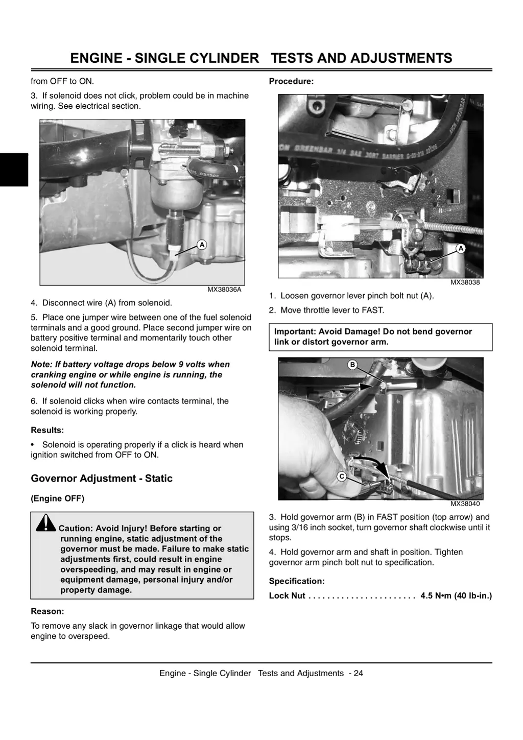 engine single cylinder tests and adjustments 1