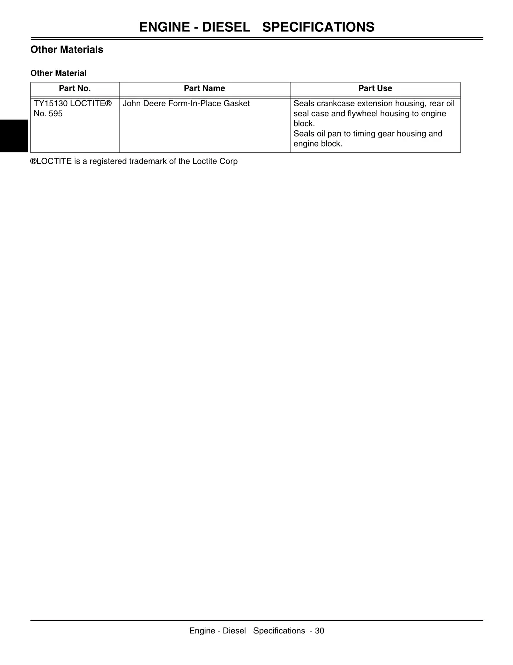 engine diesel specifications 7