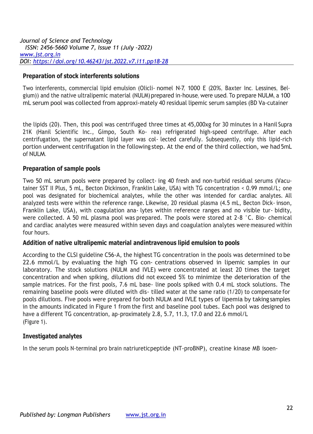 journal of science and technology issn 2456 5660 2