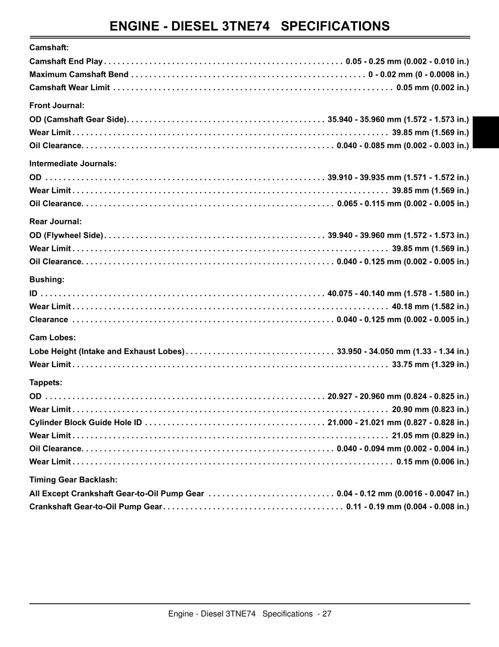 engine diesel 3tne74 specifications 4