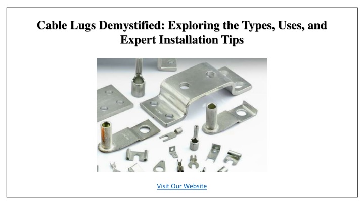 cable lugs demystified exploring the types uses