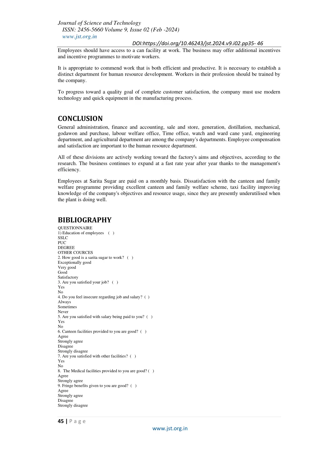 journal of science and technology issn 2456 5660 10