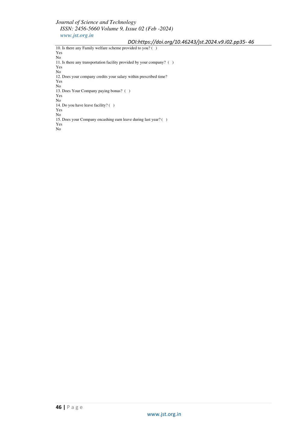 journal of science and technology issn 2456 5660 11