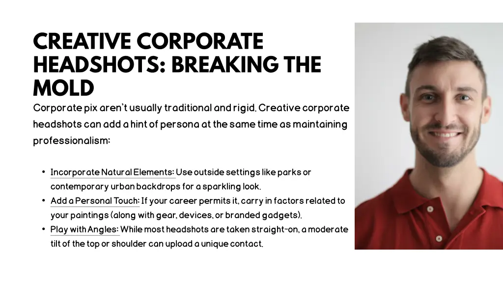 creative corporate headshots breaking the mold