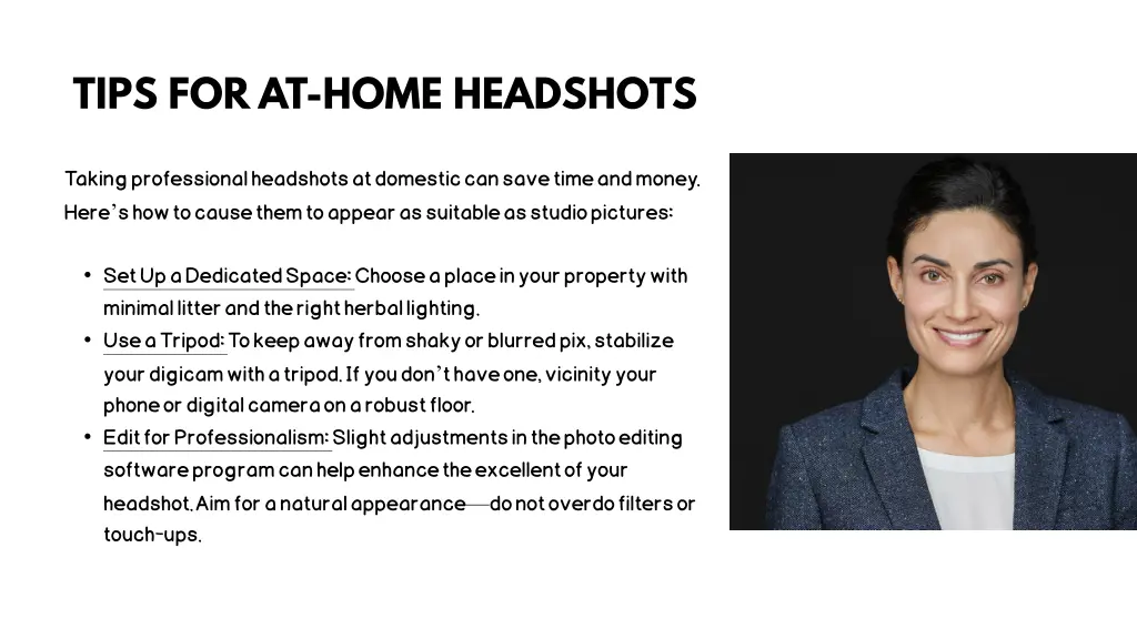 tips for at home headshots