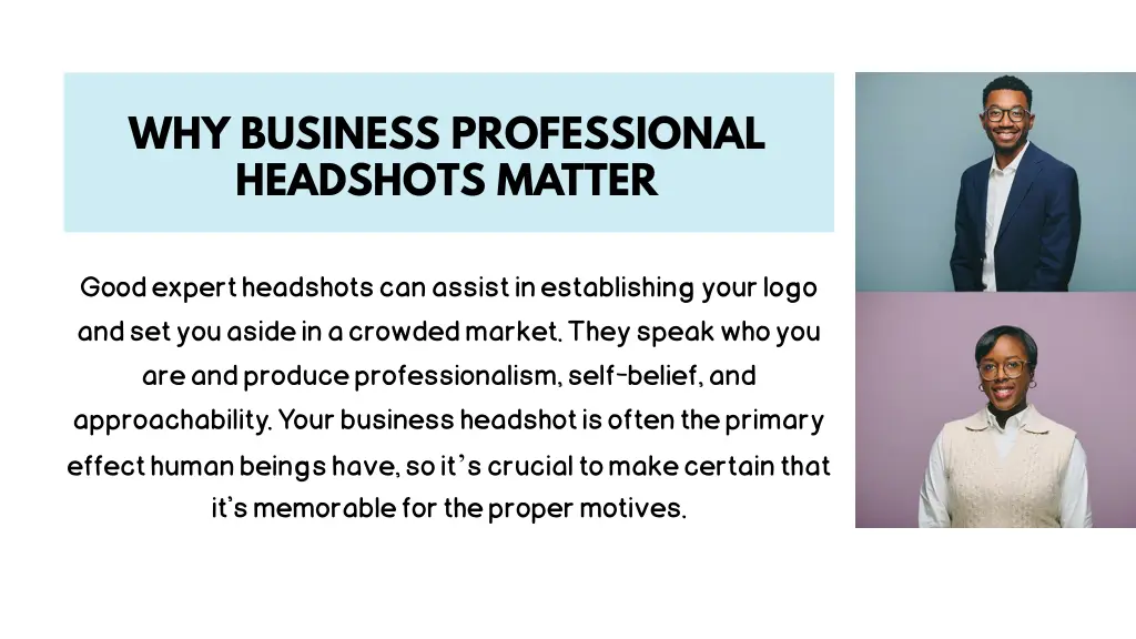 why business professional headshots matter