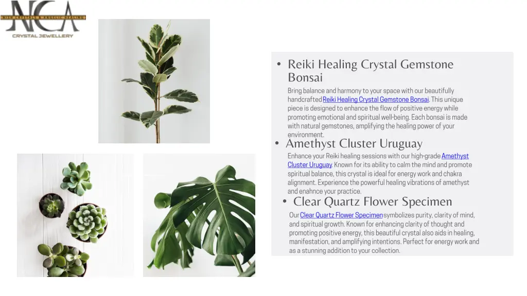 reiki healing crystal gemstone bonsai