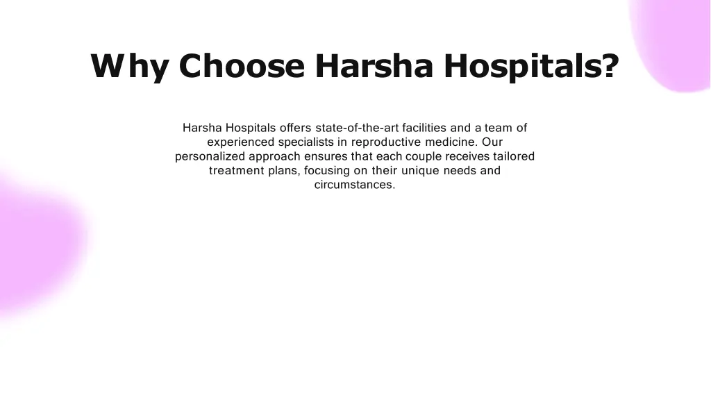 why choose harsha hospitals