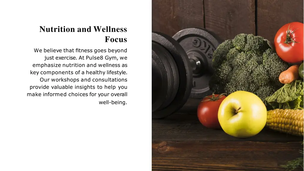 nutrition and wellness