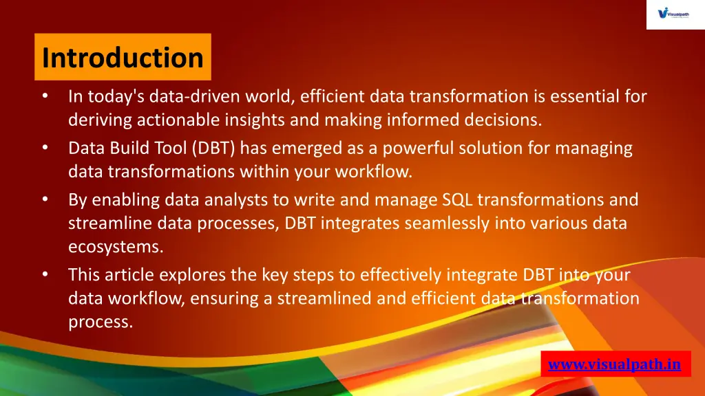 introduction in today s data driven world