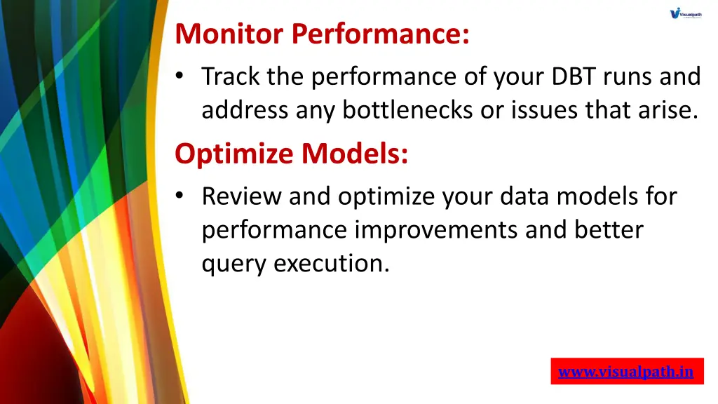 monitor performance track the performance of your