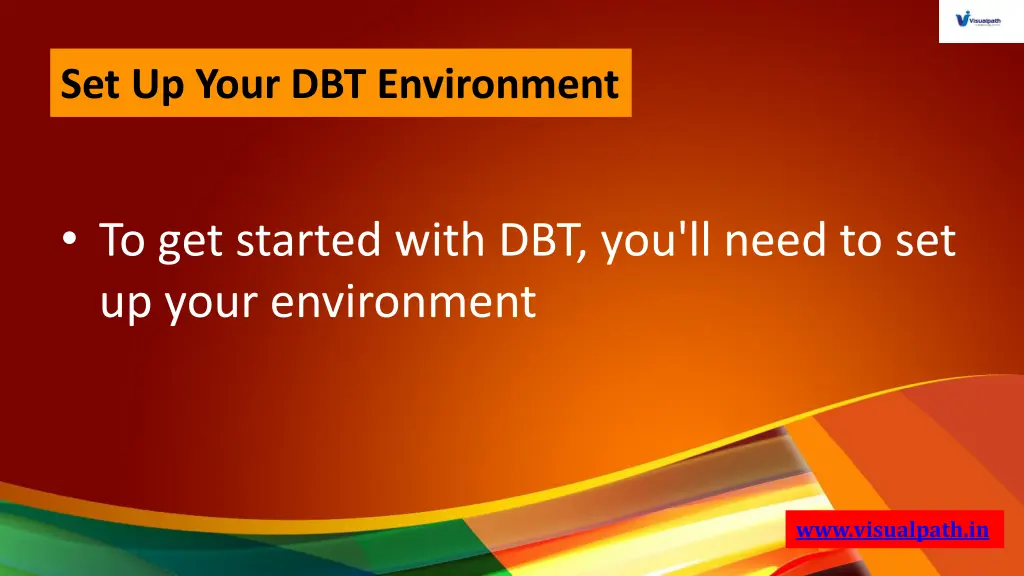 set up your dbt environment