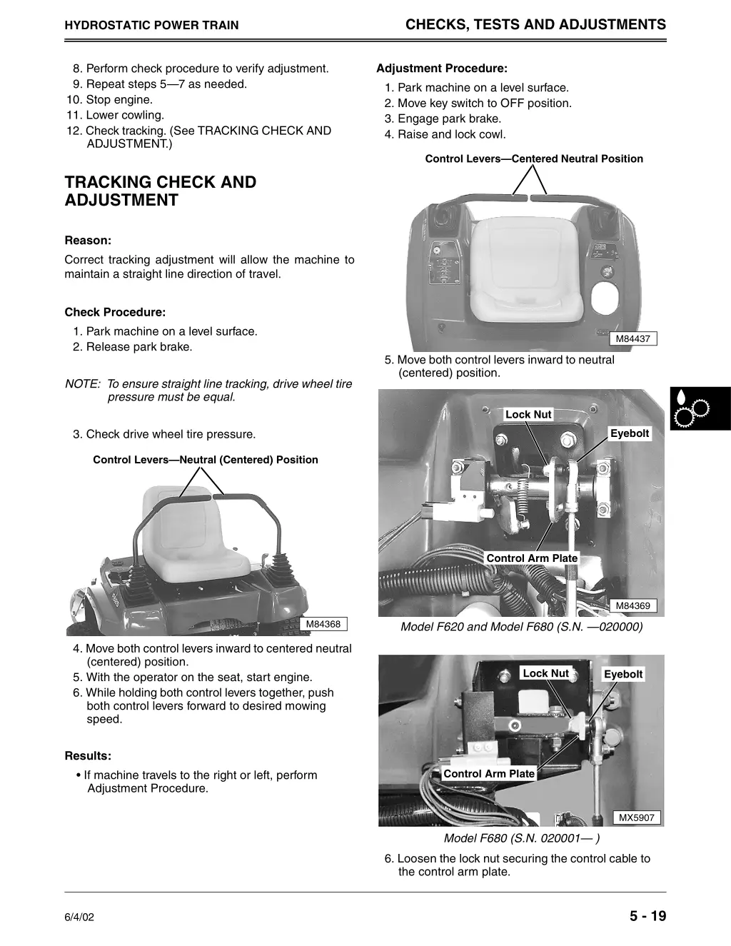 checks tests and adjustments 2