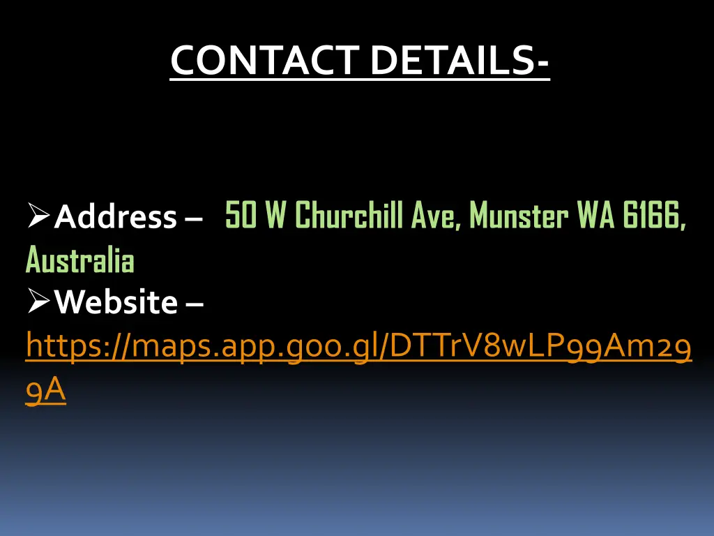 contact details