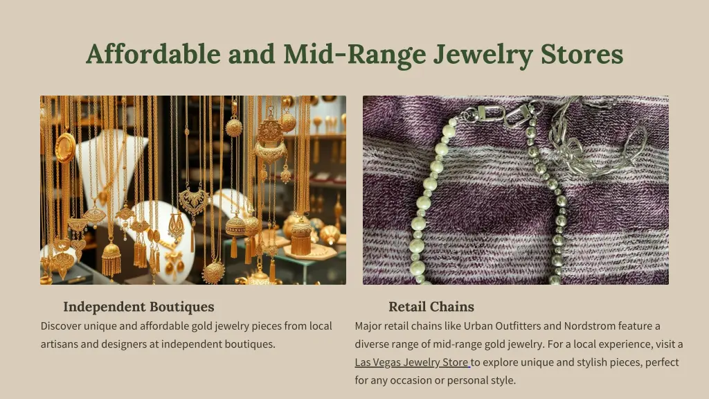 affordable and mid range jewelry stores