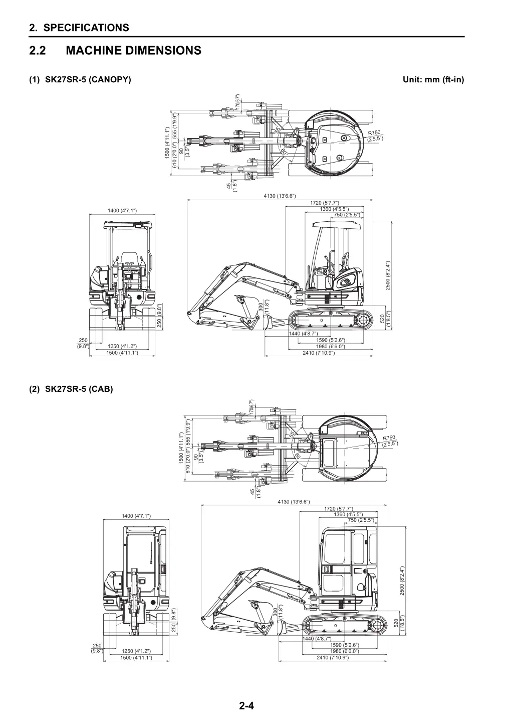 2 specifications 3