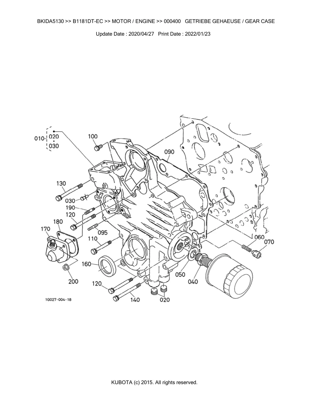 bkida5130 b1181dt ec motor engine 000400 getriebe