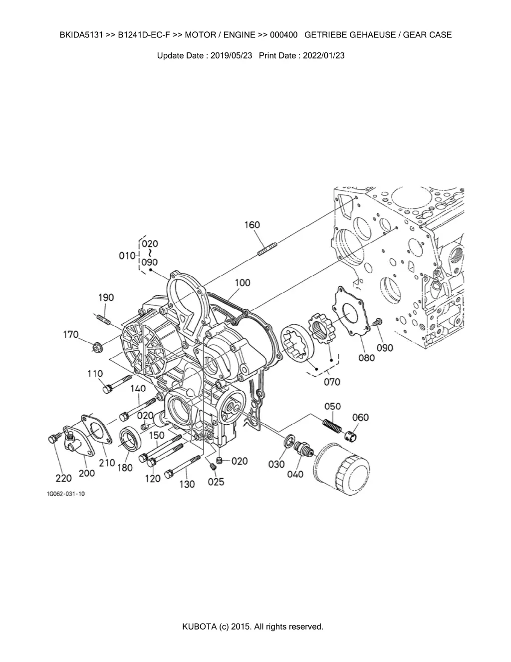 bkida5131 b1241d ec f motor engine 000400