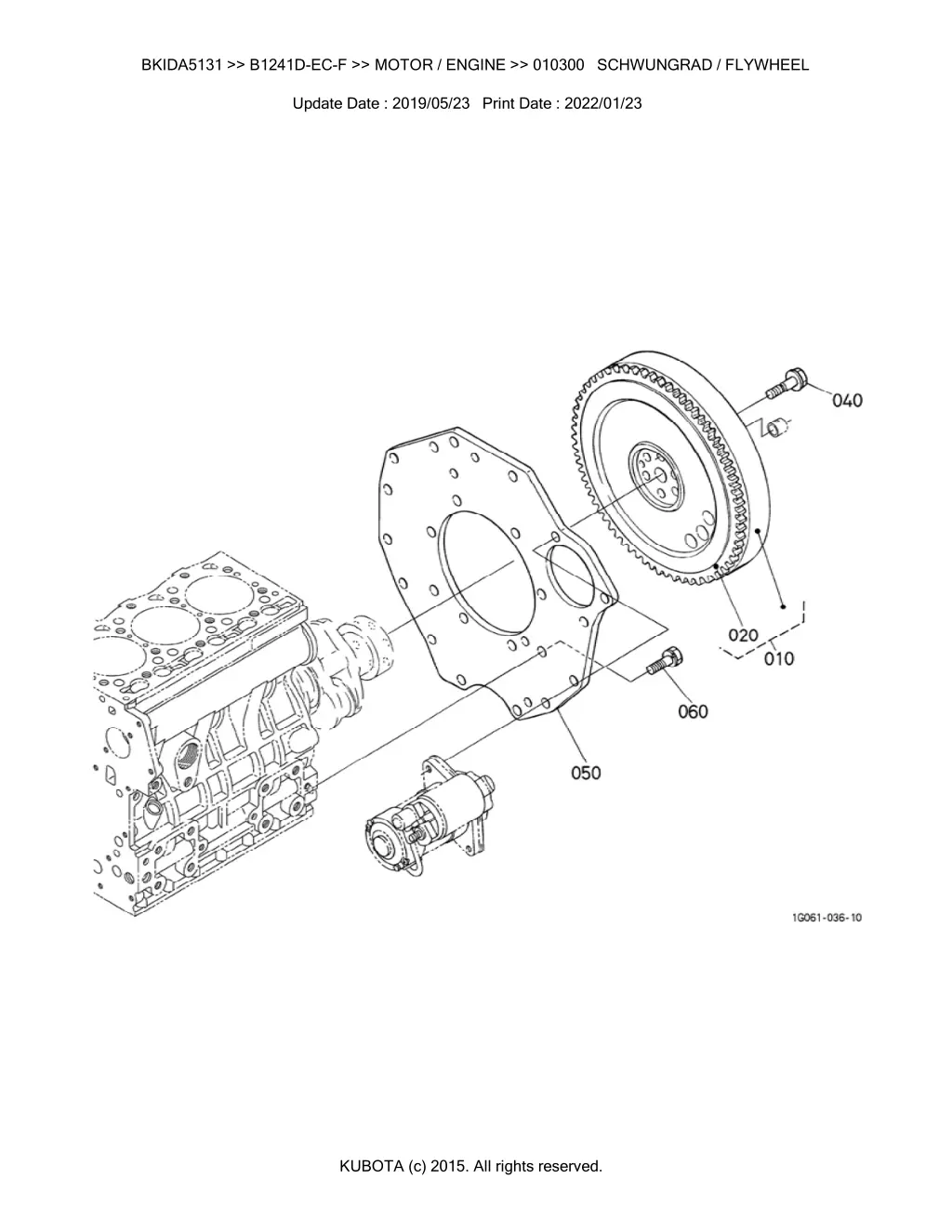 bkida5131 b1241d ec f motor engine 010300