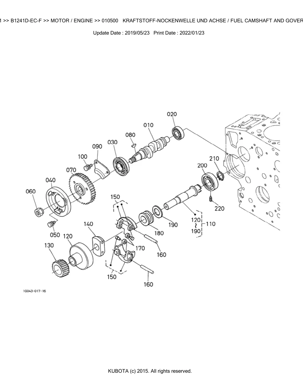 bkida5131 b1241d ec f motor engine 010500