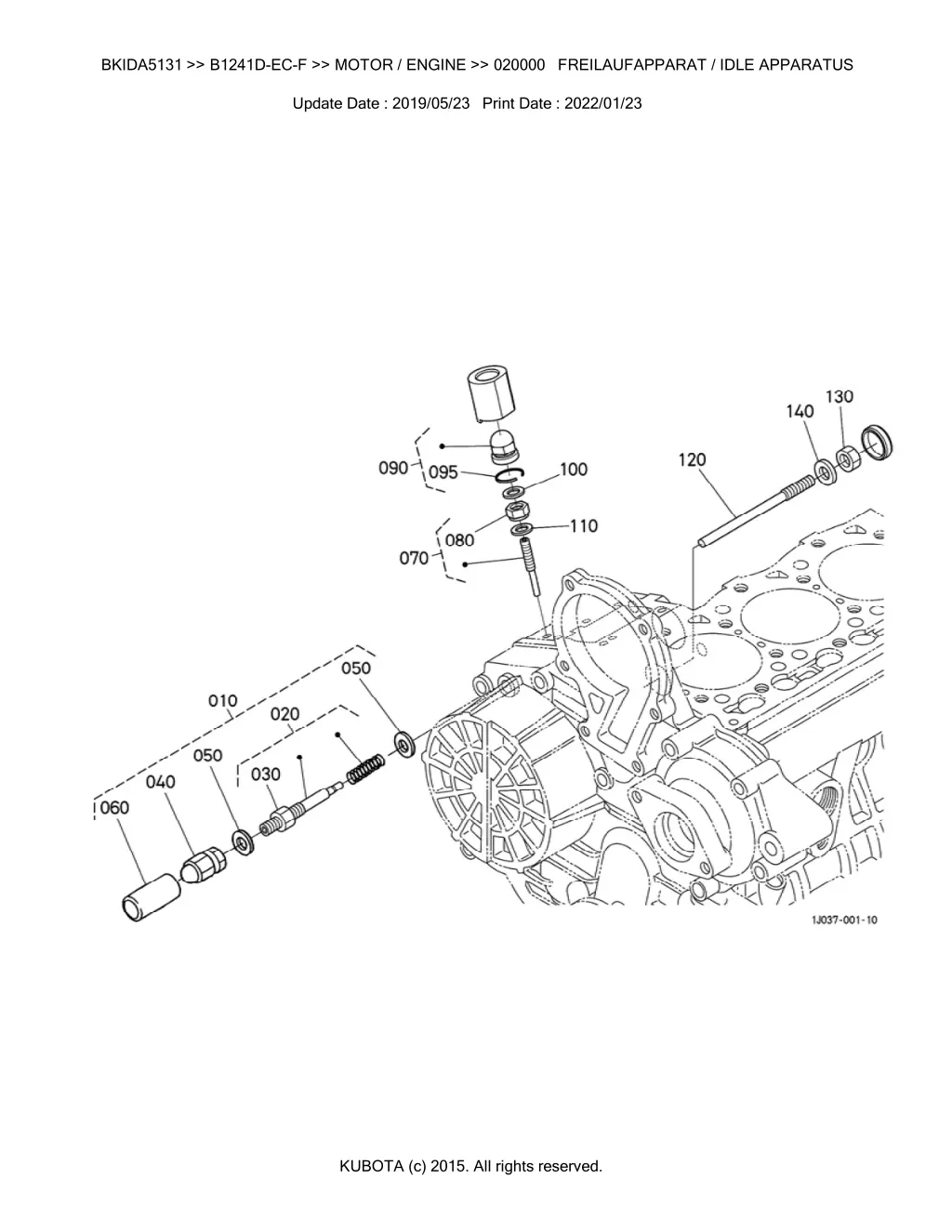 bkida5131 b1241d ec f motor engine 020000