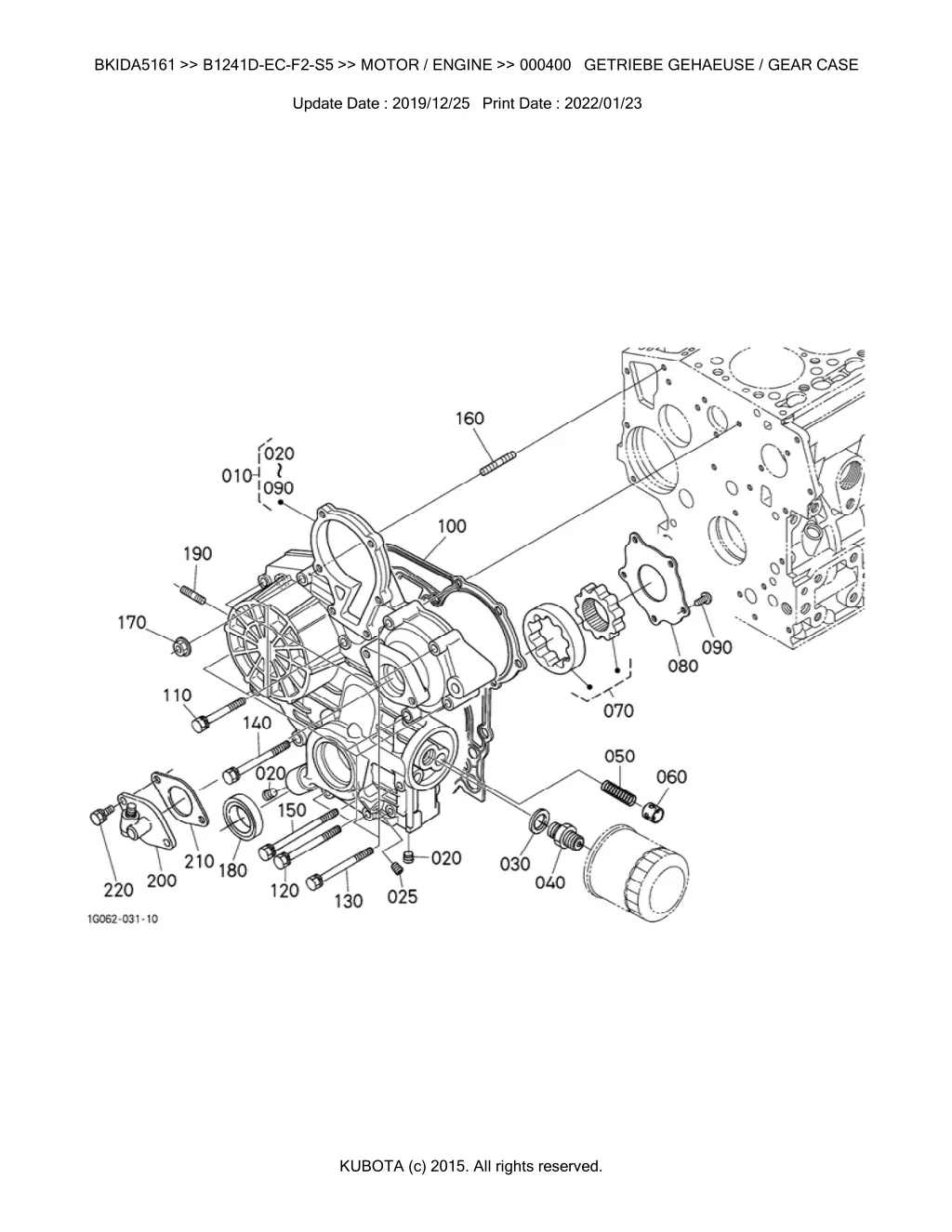 bkida5161 b1241d ec f2 s5 motor engine 000400