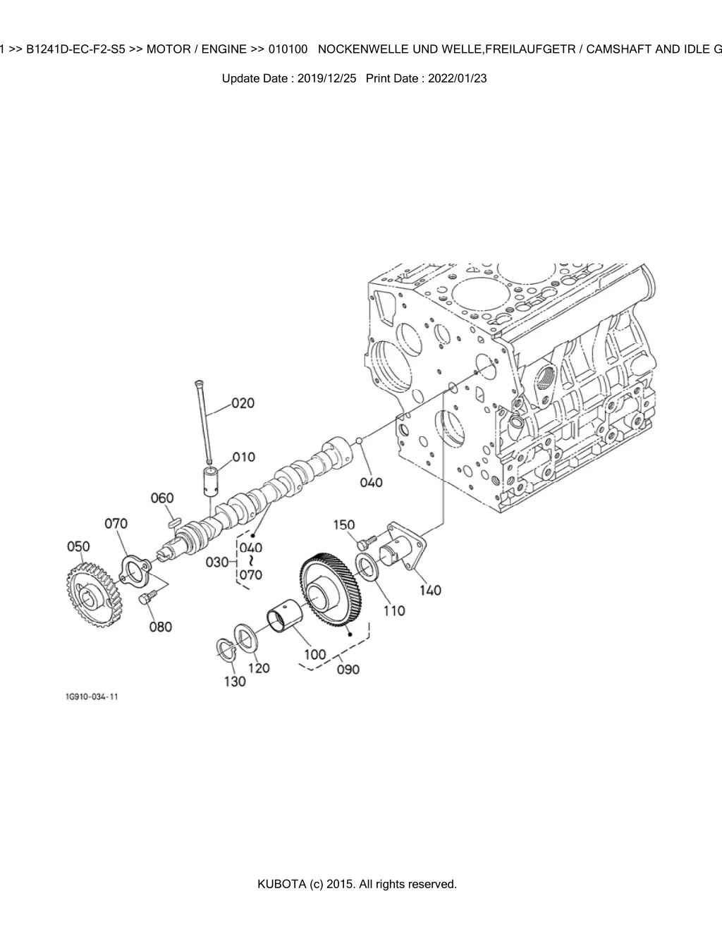 bkida5161 b1241d ec f2 s5 motor engine 010100