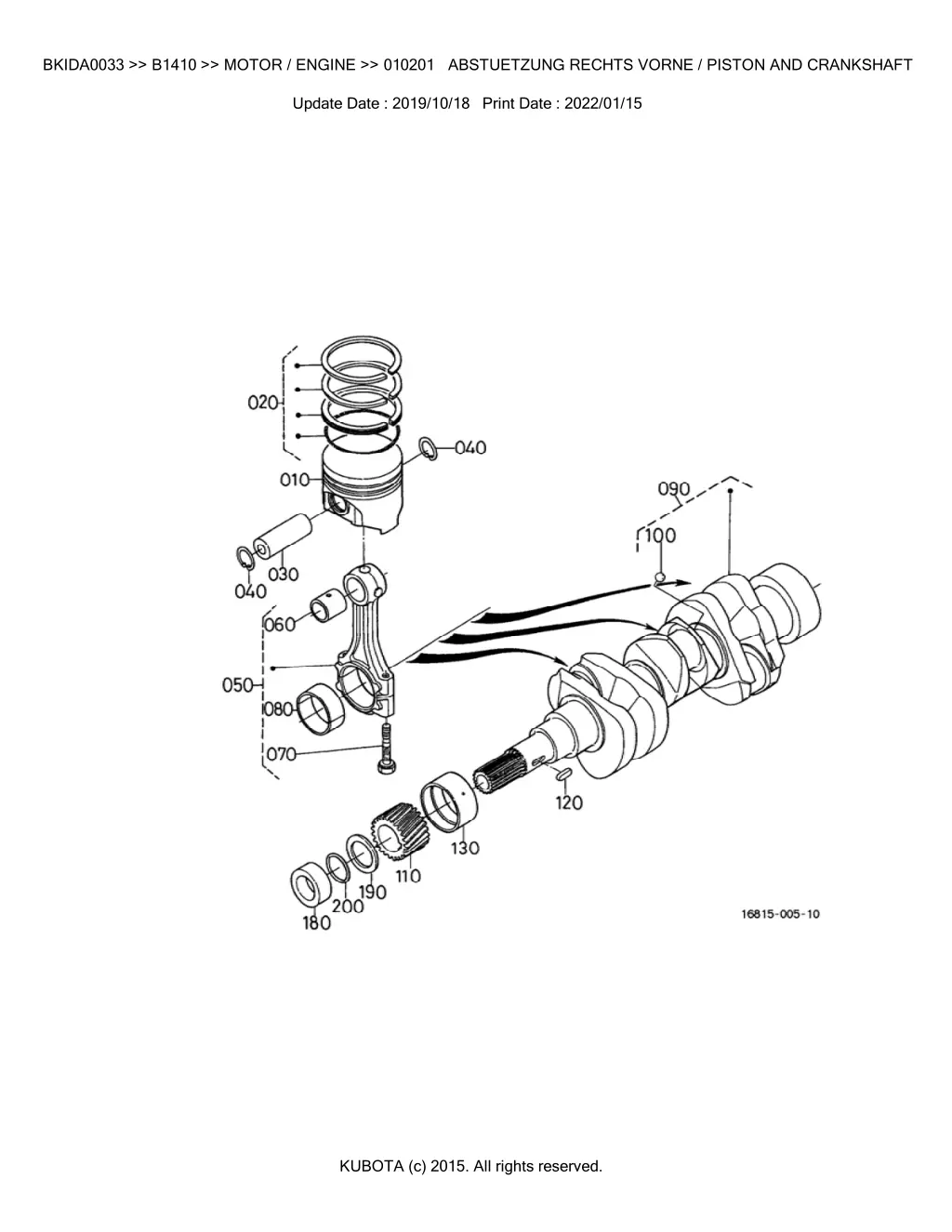 bkida0033 b1410 motor engine 010201 abstuetzung