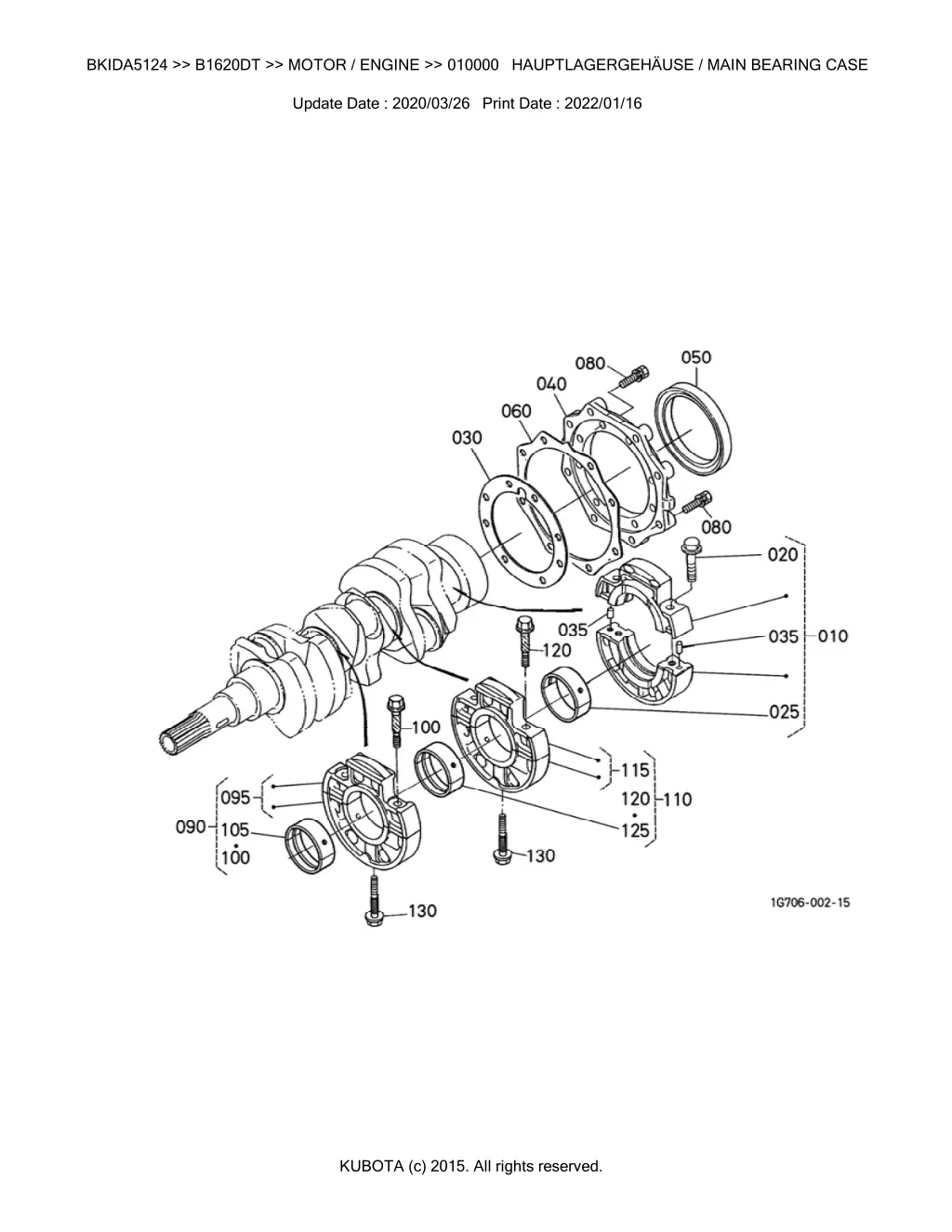 bkida5124 b1620dt motor engine 010000