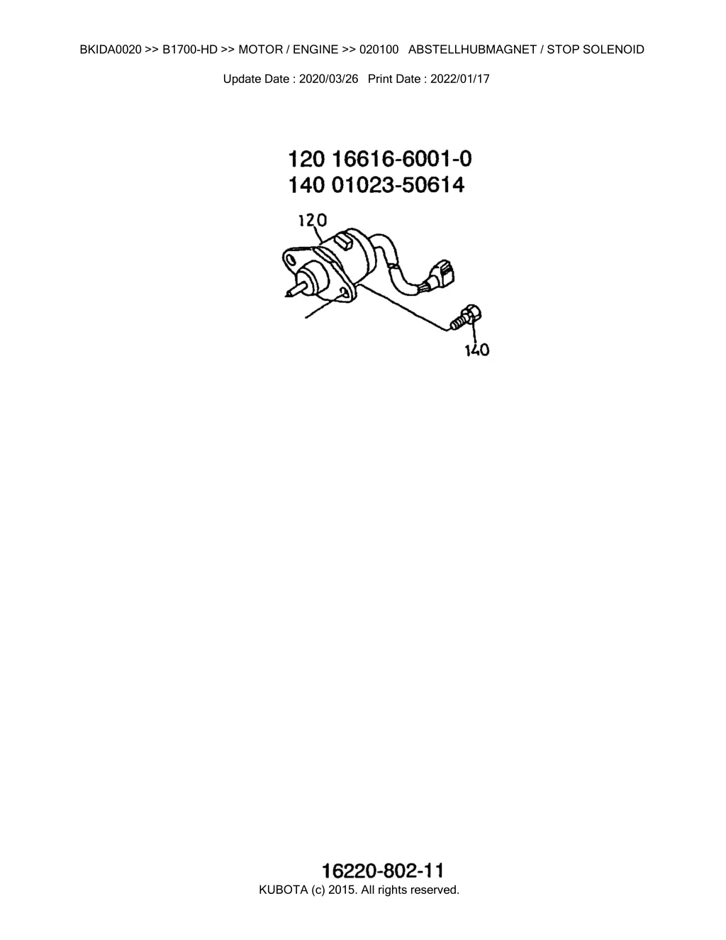 bkida0020 b1700 hd motor engine 020100 2