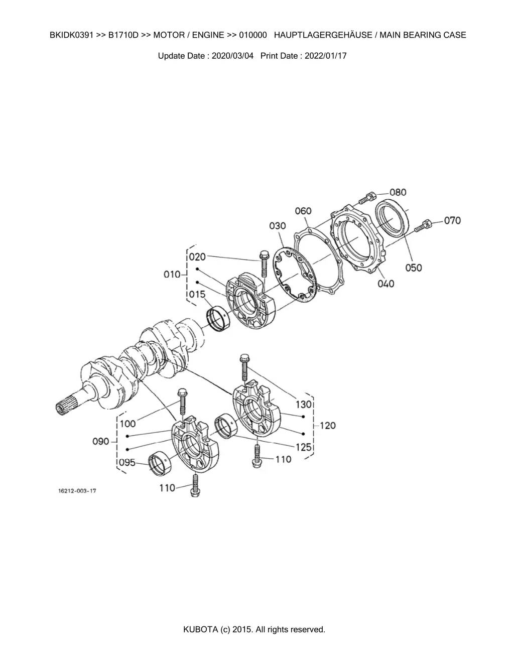 bkidk0391 b1710d motor engine 010000