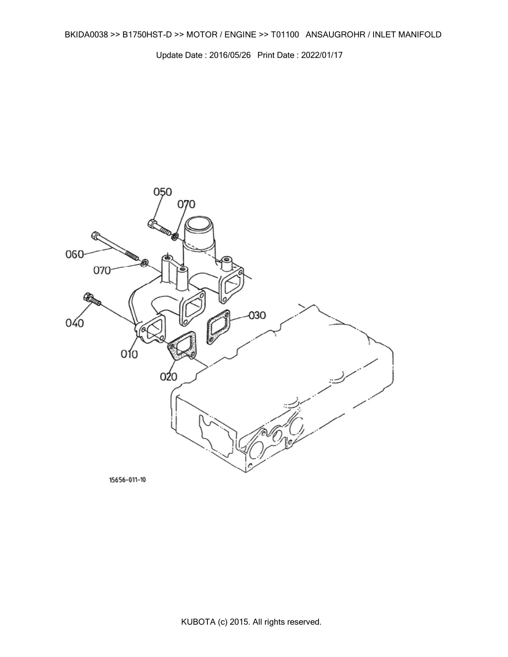 bkida0038 b1750hst d motor engine t01100