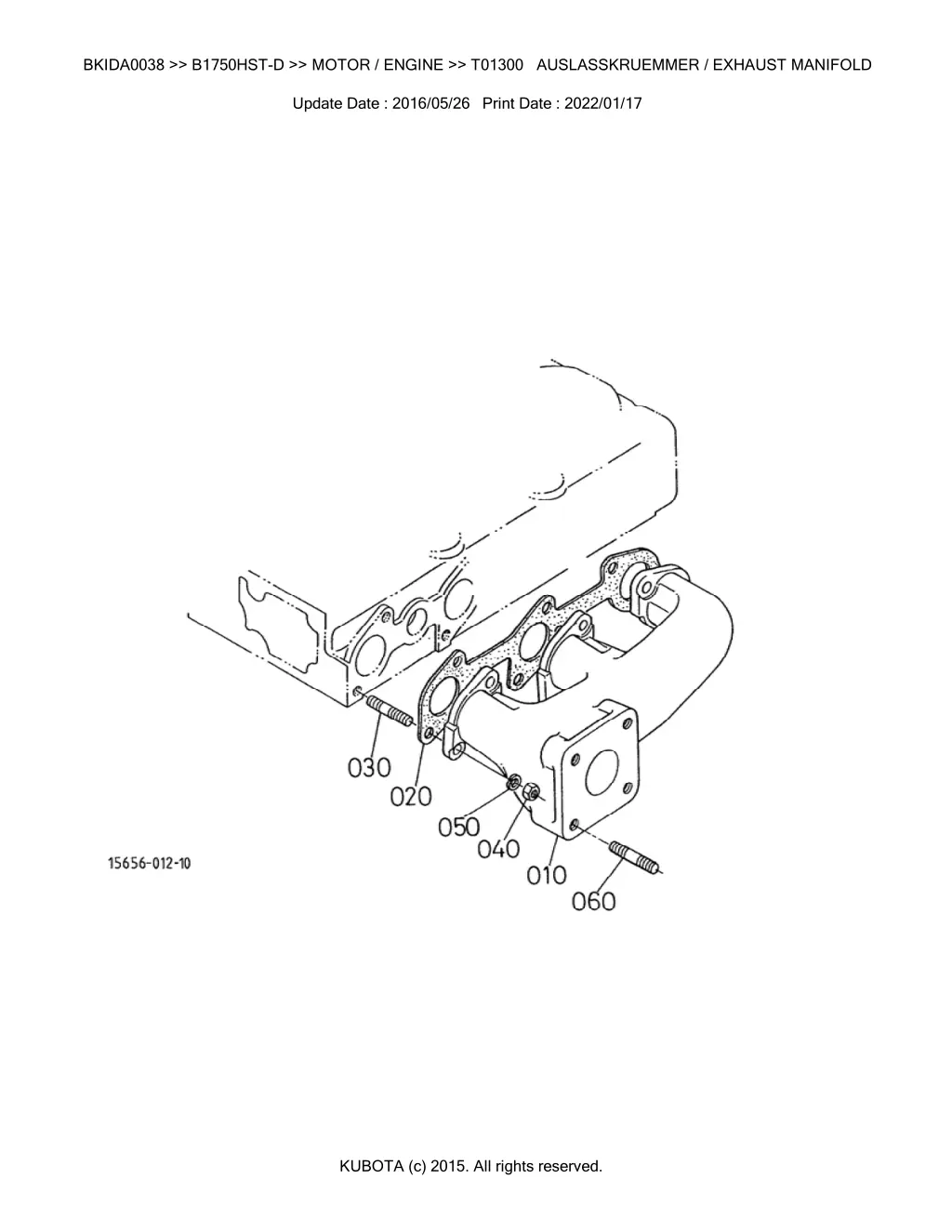 bkida0038 b1750hst d motor engine t01300