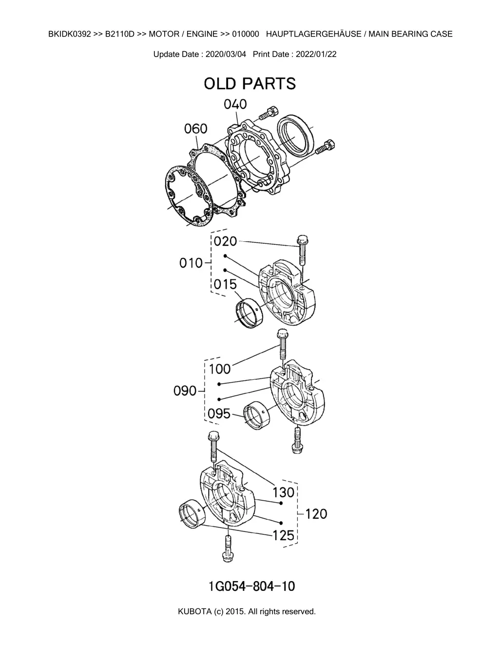 bkidk0392 b2110d motor engine 010000 3