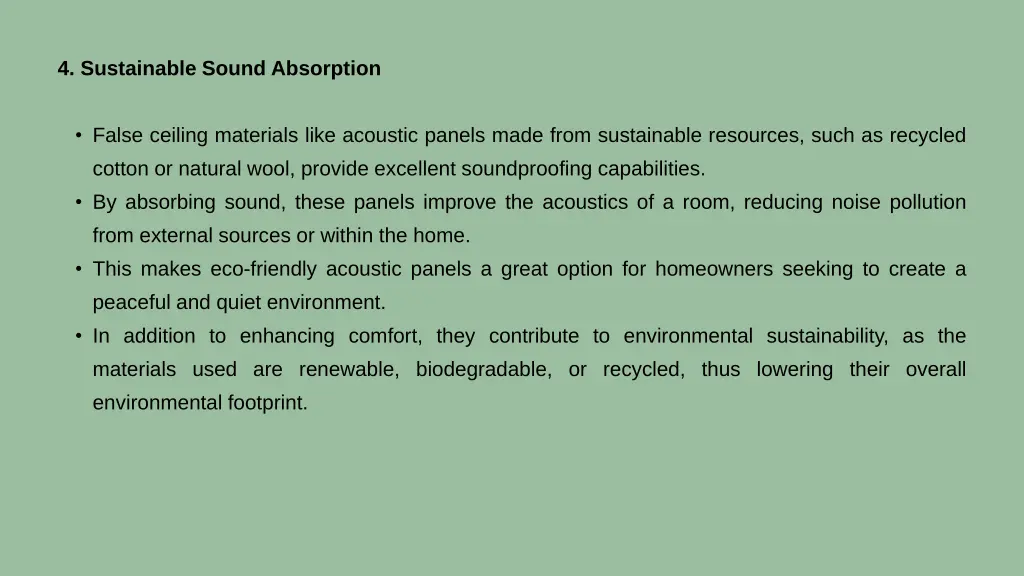 4 sustainable sound absorption