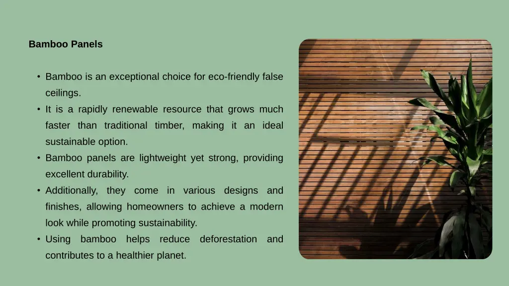 bamboo panels