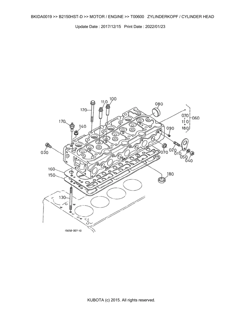 bkida0019 b2150hst d motor engine t00600