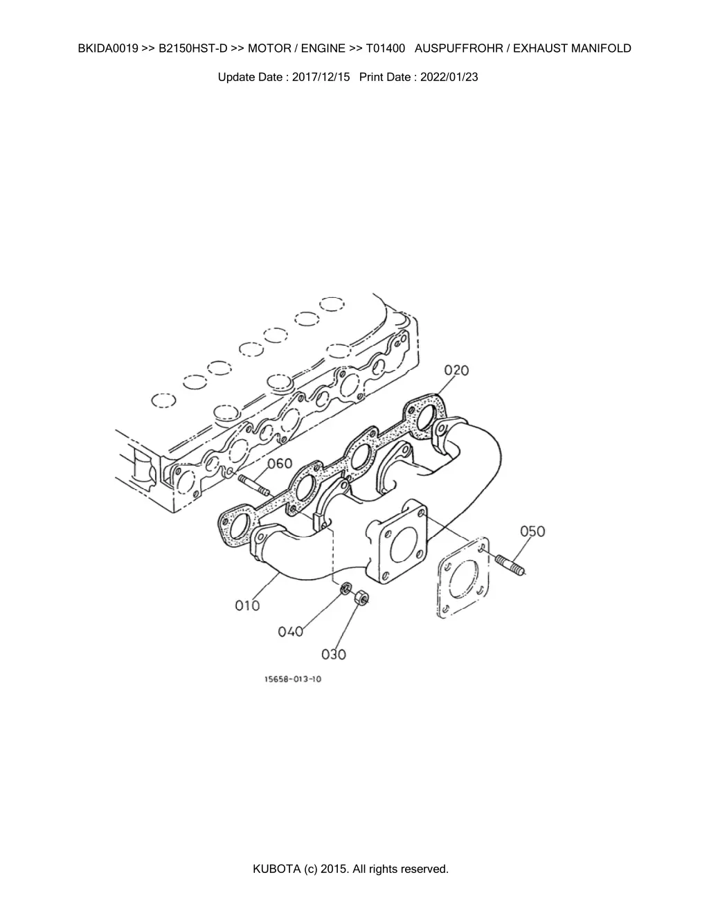 bkida0019 b2150hst d motor engine t01400