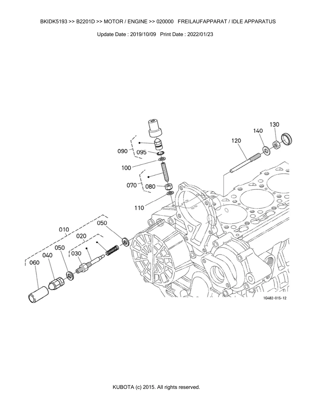 bkidk5193 b2201d motor engine 020000