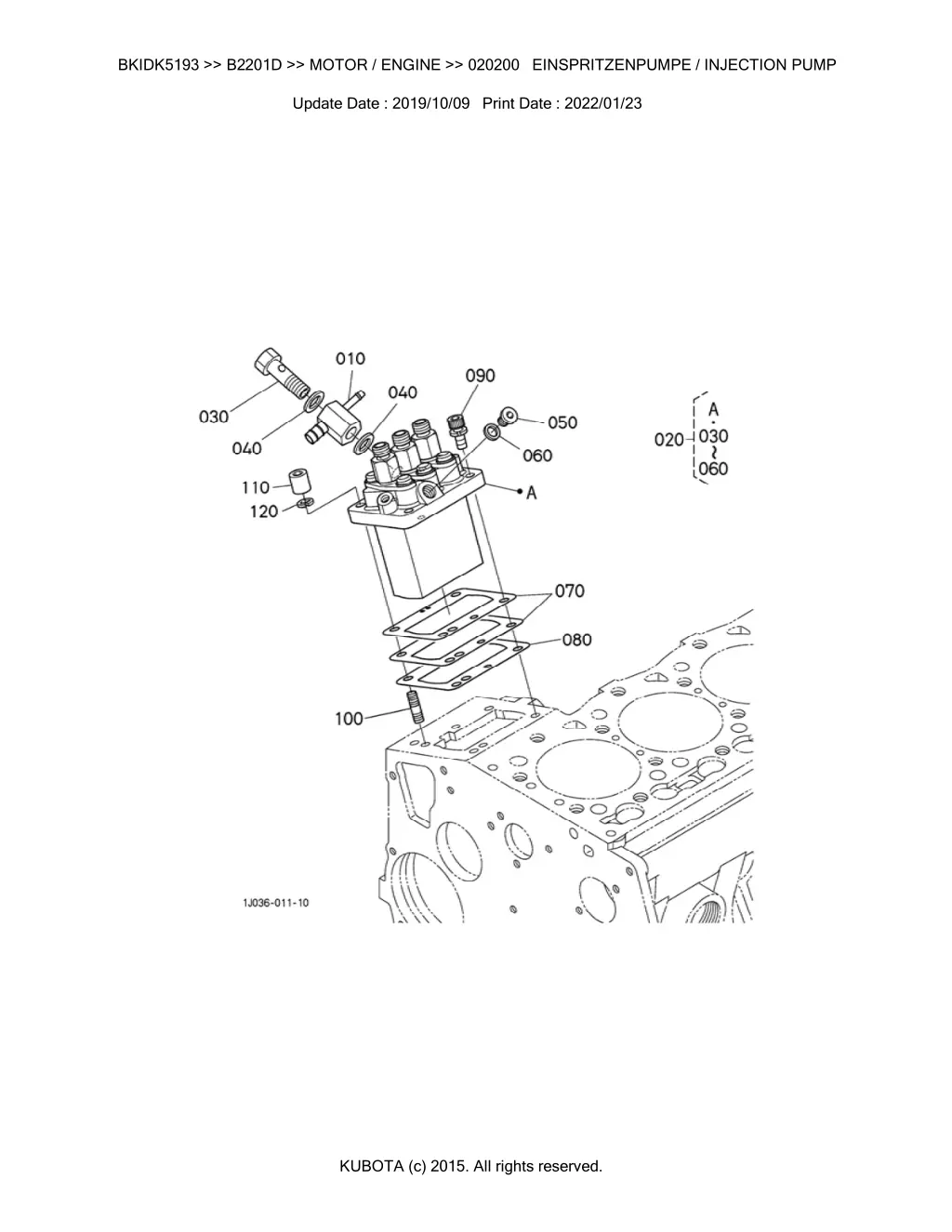 bkidk5193 b2201d motor engine 020200