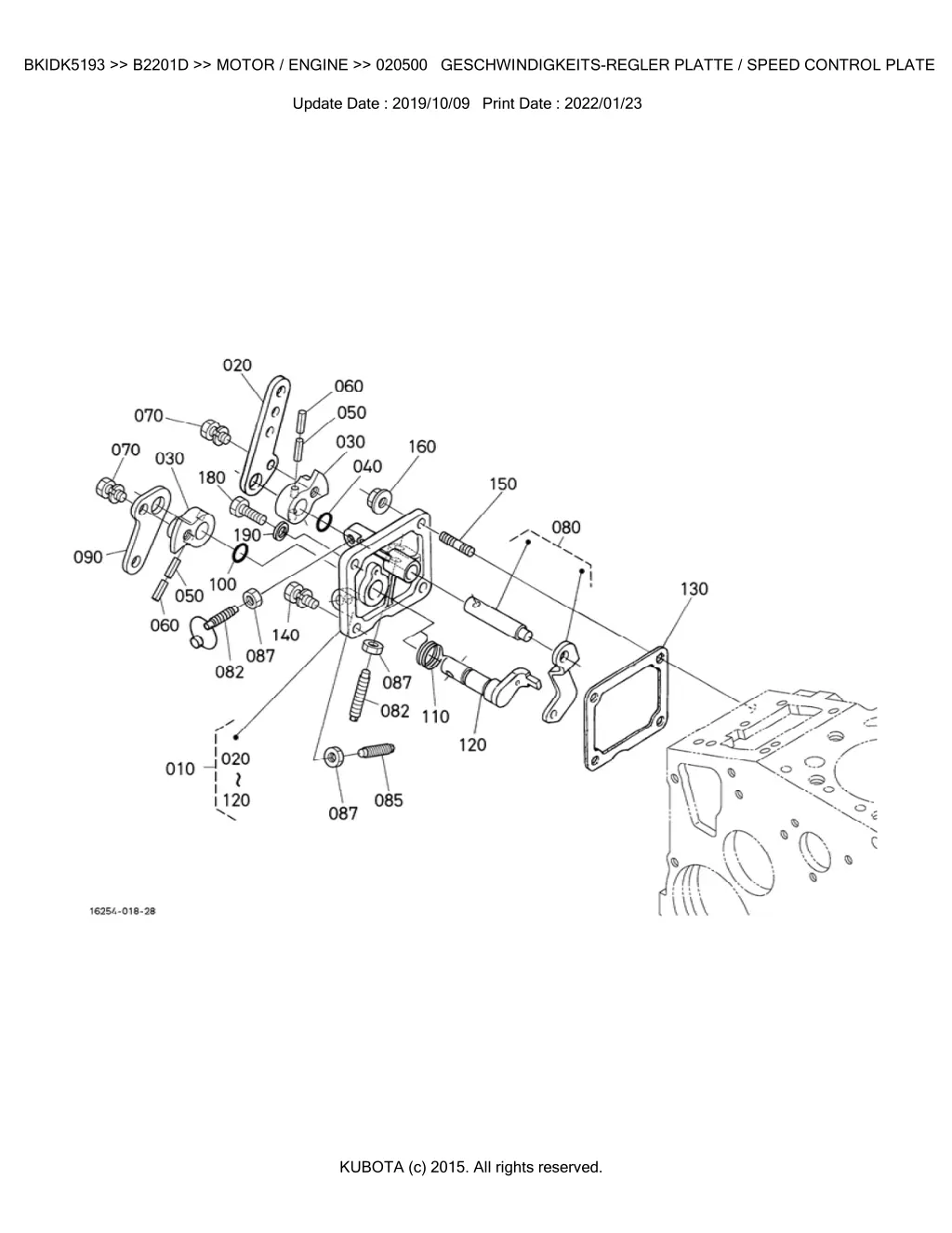 bkidk5193 b2201d motor engine 020500