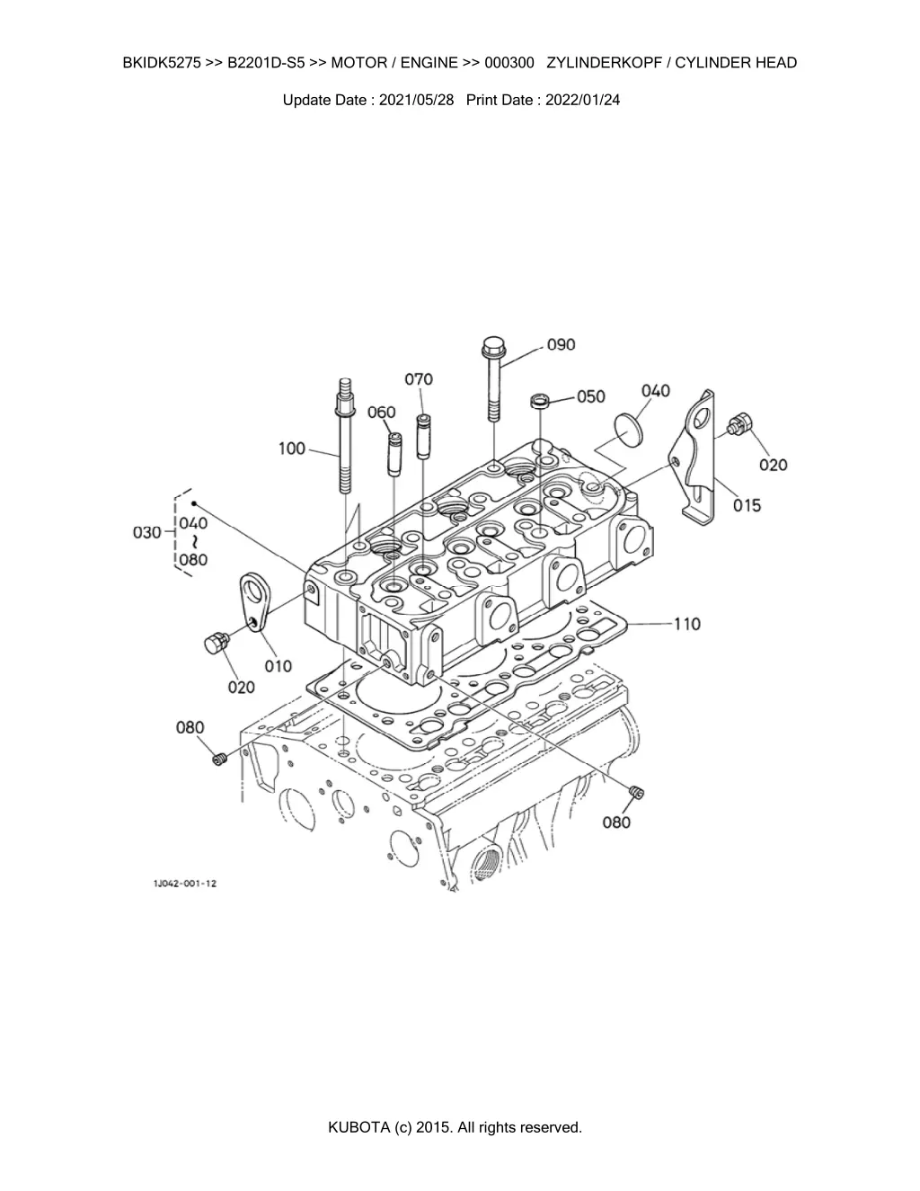 bkidk5275 b2201d s5 motor engine 000300