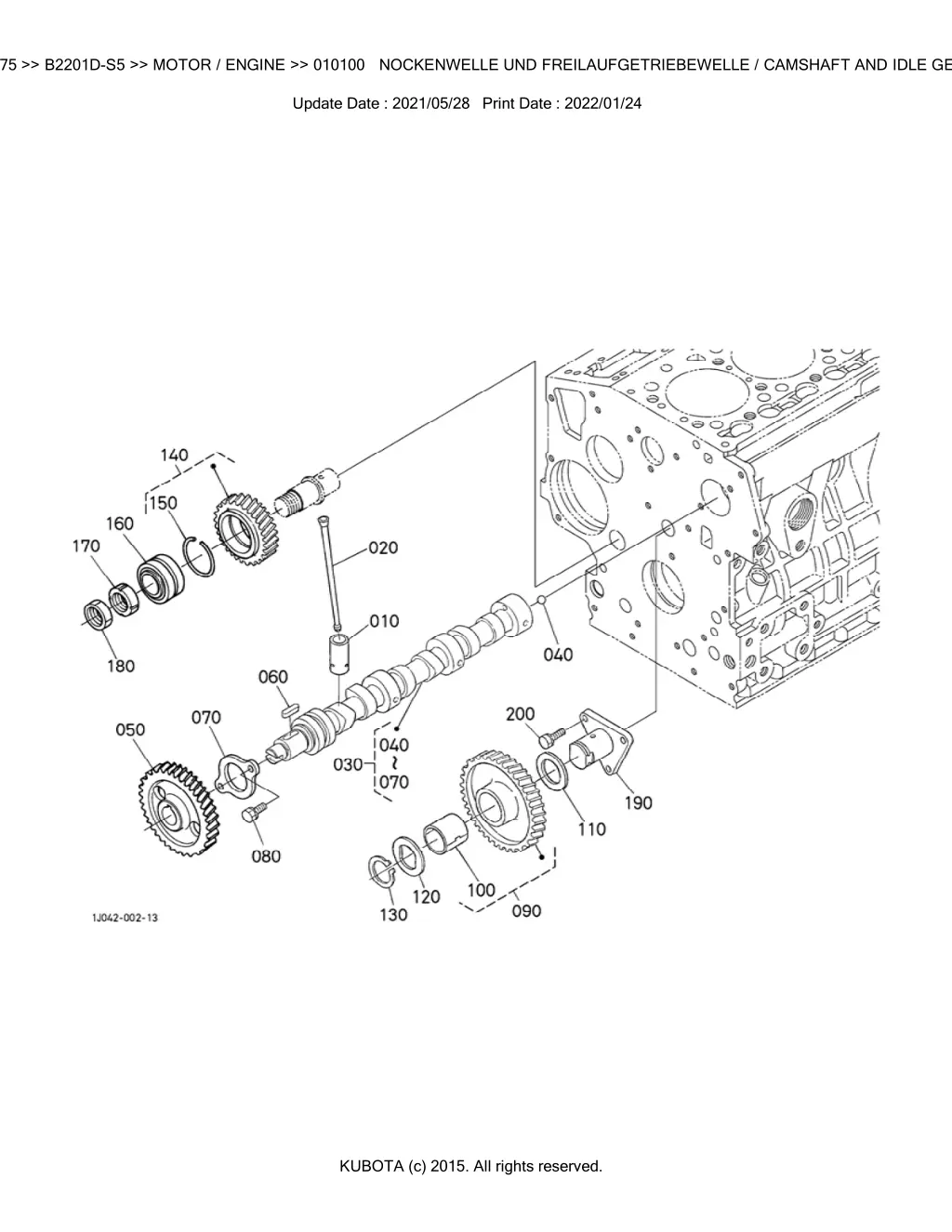 bkidk5275 b2201d s5 motor engine 010100