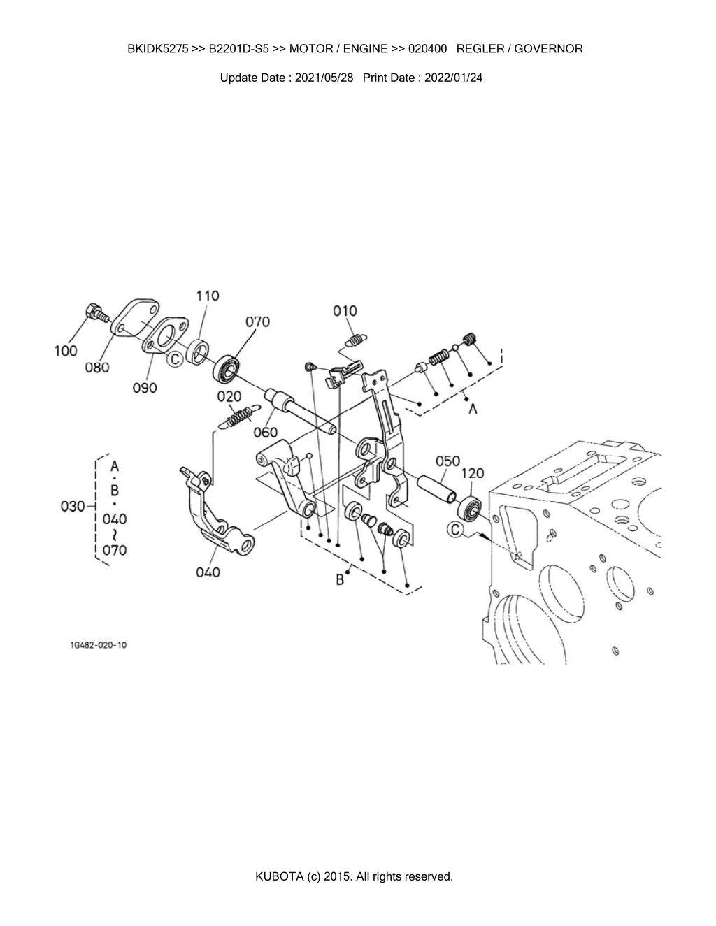 bkidk5275 b2201d s5 motor engine 020400 regler