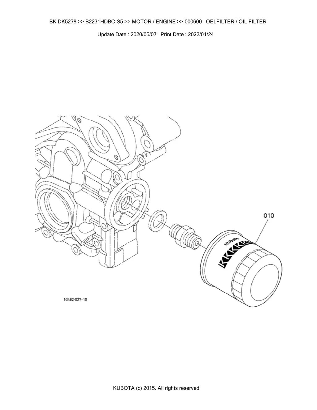 bkidk5278 b2231hdbc s5 motor engine 000600