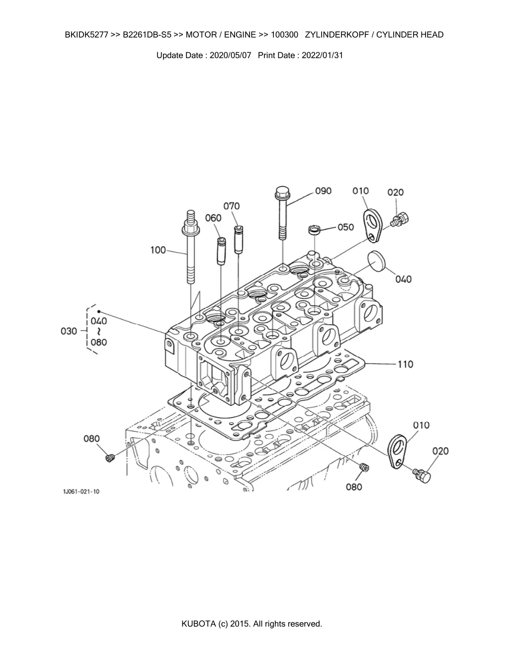 bkidk5277 b2261db s5 motor engine 100300