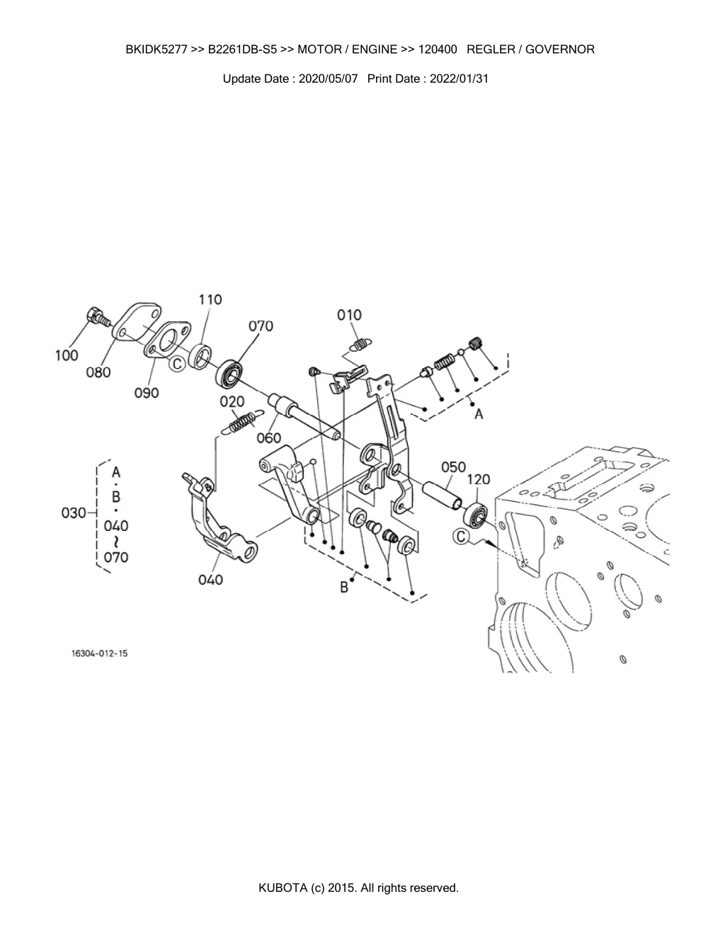 bkidk5277 b2261db s5 motor engine 120400 regler