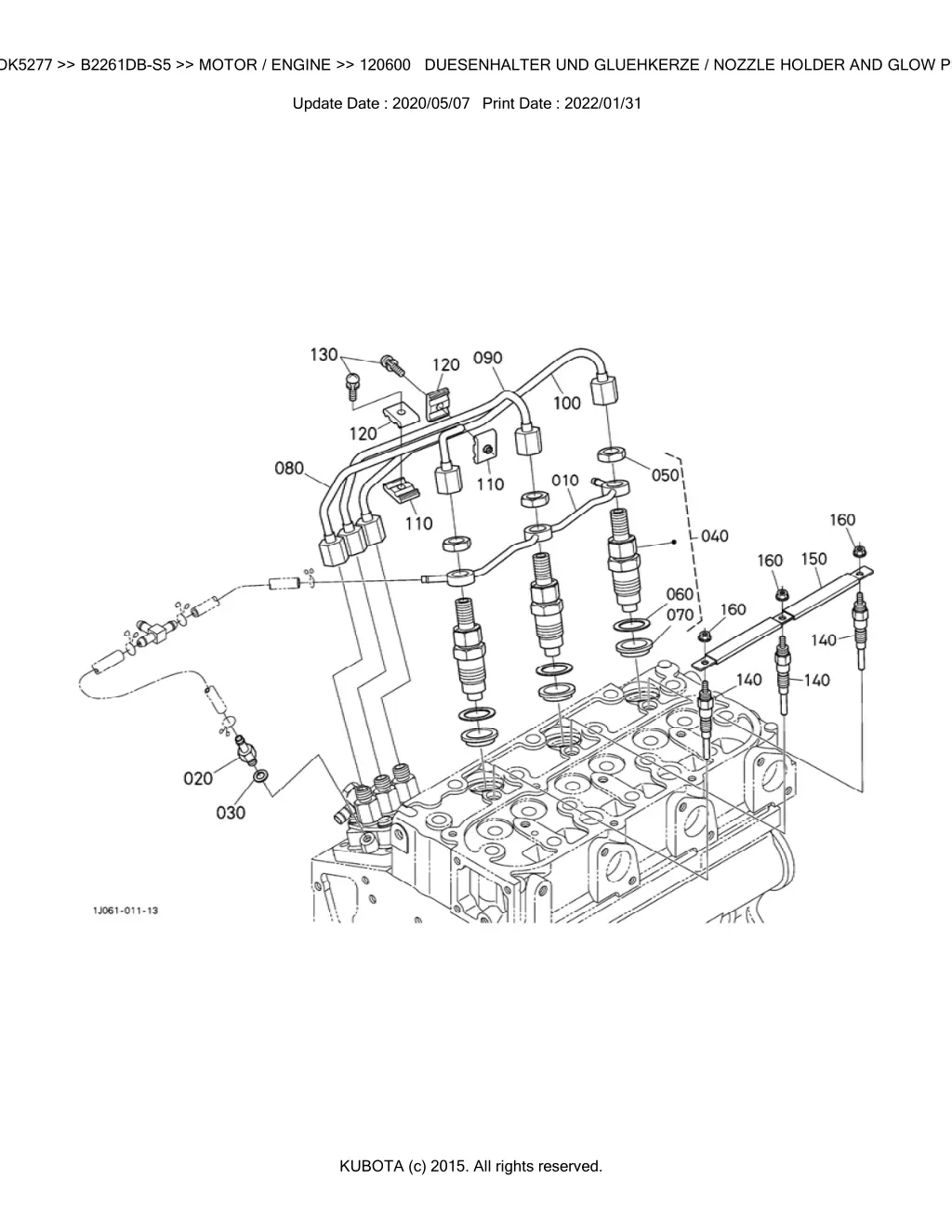 bkidk5277 b2261db s5 motor engine 120600