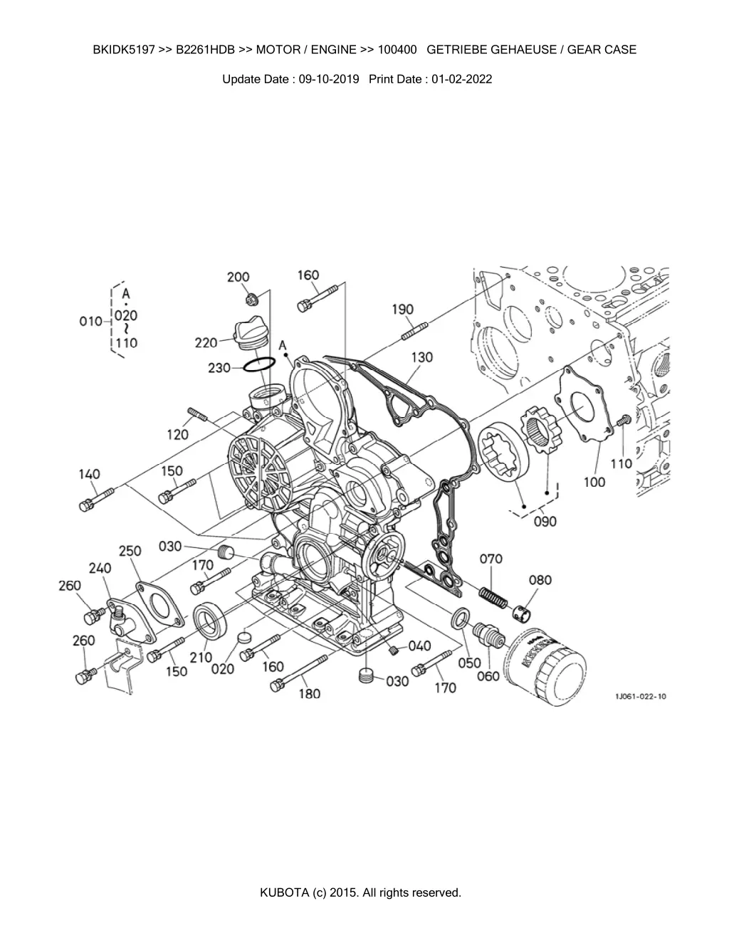 bkidk5197 b2261hdb motor engine 100400 getriebe