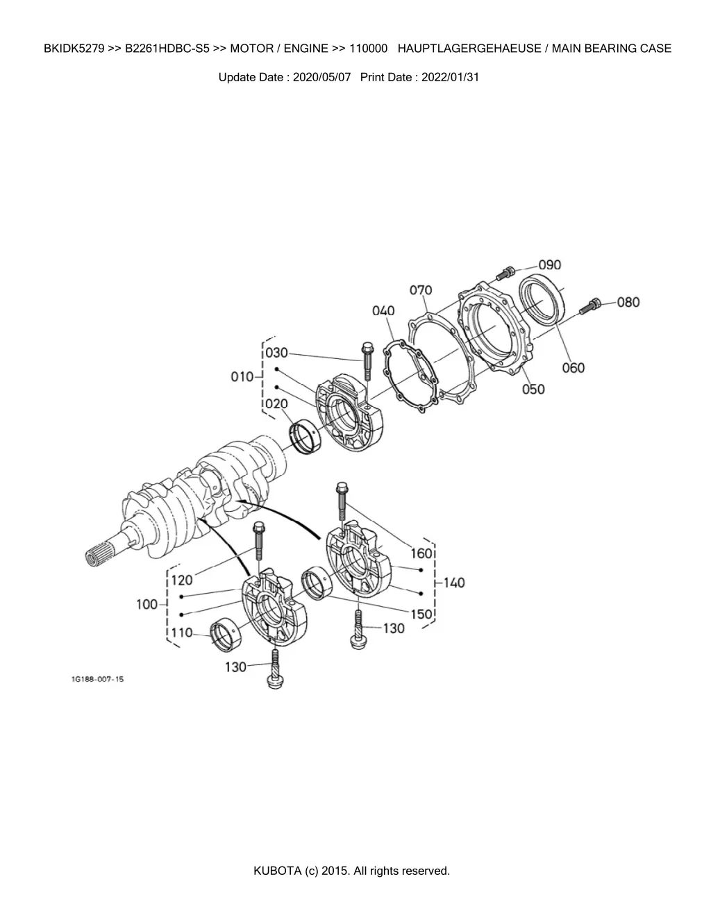 bkidk5279 b2261hdbc s5 motor engine 110000